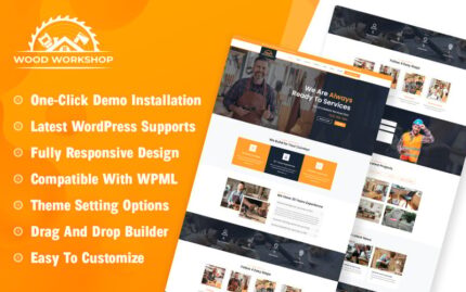 Wood Workshop - Carpenter and Craftsman WooCommerce Theme