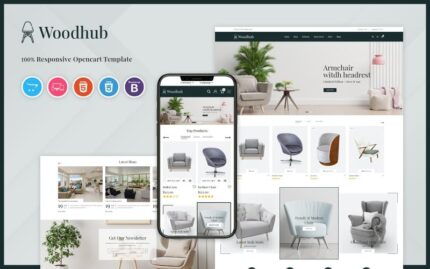 Woodhub - Furniture OpenCart Template