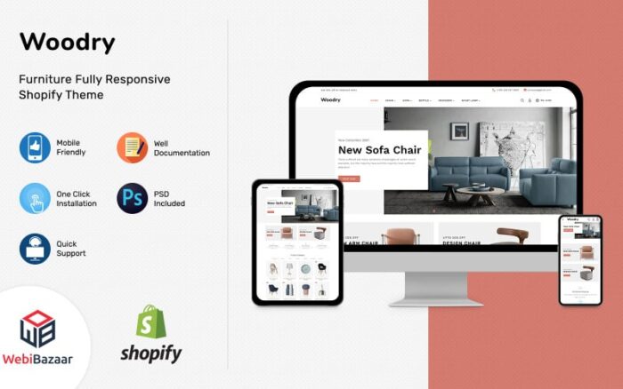 Woodry - Multipurpose Furniture & Interior Shopify Template