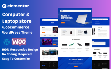 WordPress Computer and Laptop Store WooCommerce WordPress Theme