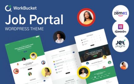 WorkBucket - Tema WordPress Direktori Perekrutan, Portal Pekerjaan