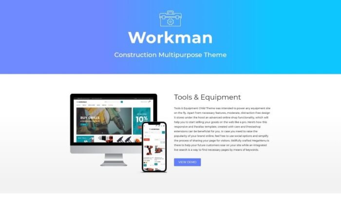 Workman - Tema PrestaShop Serbaguna Konstruksi