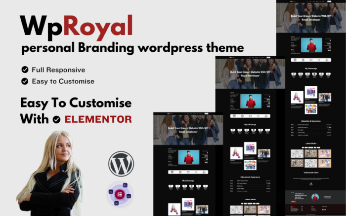 WpRoyal Personal Portfolio Wordpress Theme