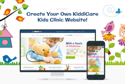 Tema WordPress Klinik Anak KiddiCare - Fitur Gambar 1