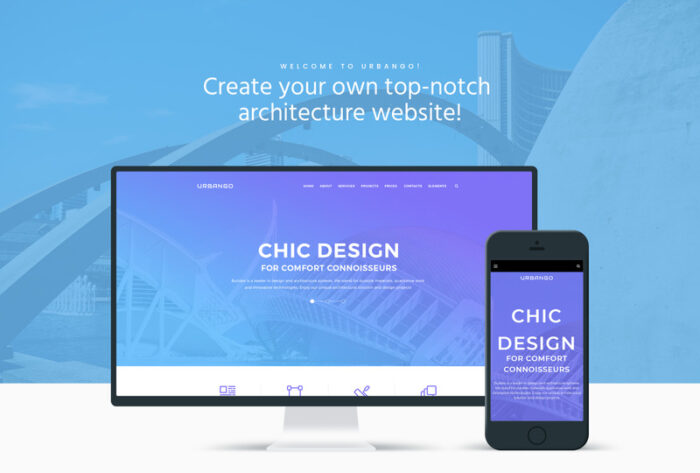 Urbango - Tema WordPress Perusahaan Arsitektur - Fitur Gambar 1