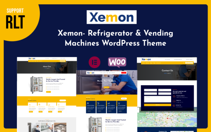 Tema WordPress Xemon- Kulkas & Mesin Penjual Otomatis