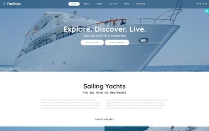 YachTec - Template Joomla Responsif untuk Kapal Pesiar dan Sewa Kapal Layar