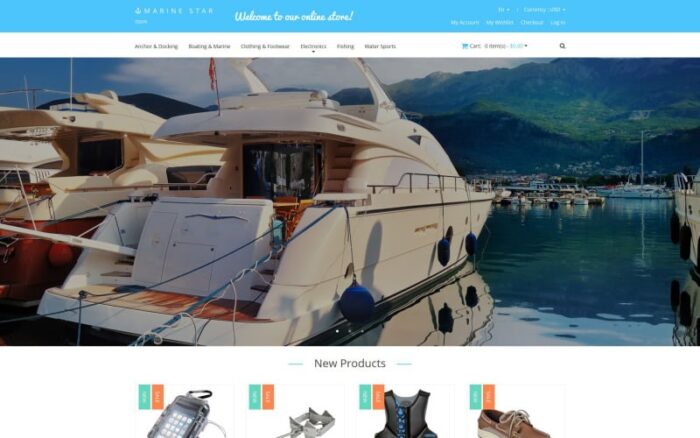 Yachting Responsive Magento Theme