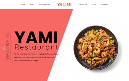 Yami - Foods & Restaurant WordPress theme