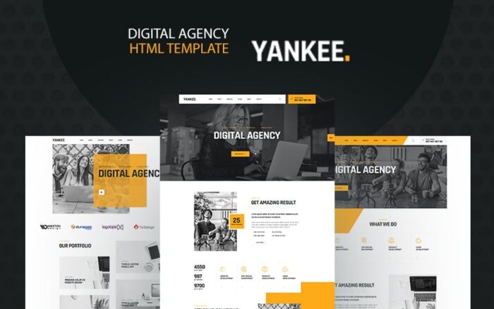 Yankee - Template Situs Web HTML5 Agensi Digital