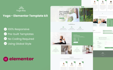 Yoga Bay  Elementor Template Kit