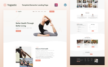 Yogastic - Yoga Class Elementor Landing Page