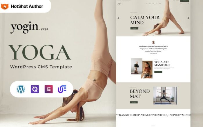 Yogin - Yoga And Exercise  WordPress Elementor Theme