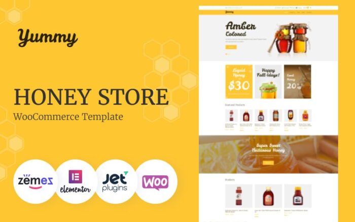 Yummy - Tema WooCommerce Toko Madu