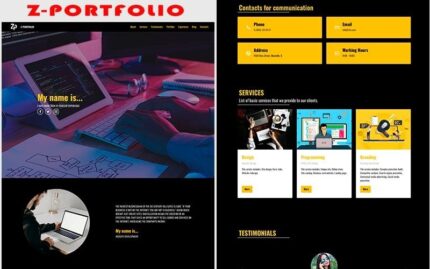 Z-Portfolio- Template Halaman Arahan Kerja yang Sepenuhnya Responsif