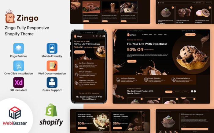 Zingo - Kue, Manisan & Cokelat Tema Shopify 2.0