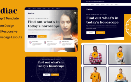 Template Situs Web Zodiak - Astrologi