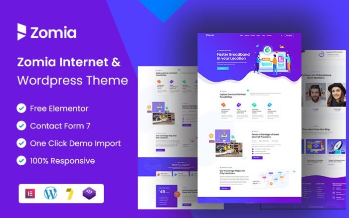 Zomia - Tema WordPress ISP & Layanan Internet