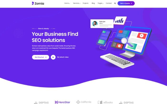 Zomia SEO Marketing HTML5 Template