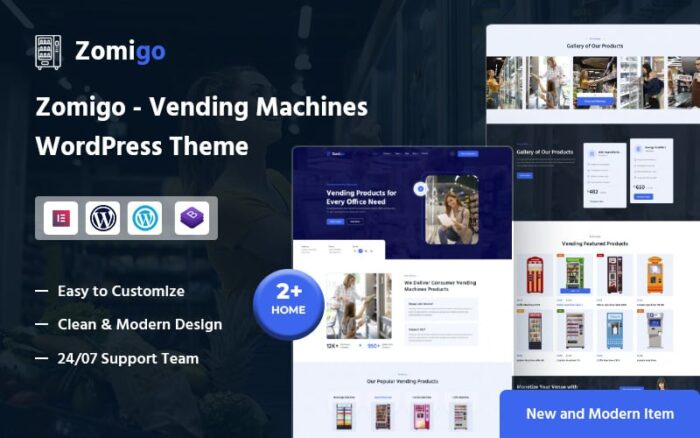 Zomigo – Tema WordPress Mesin Penjual Otomatis