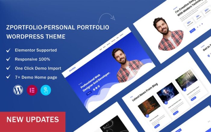 ZPortfolio - Tema WordPress Satu Halaman Portofolio Pribadi