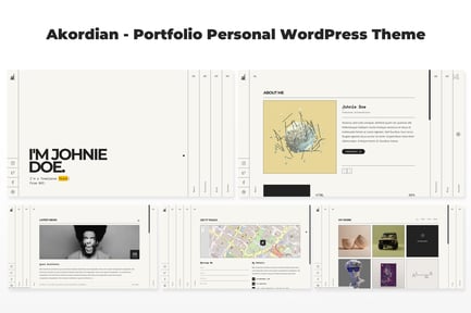 Akordian - Portfolio Personal WordPress Theme