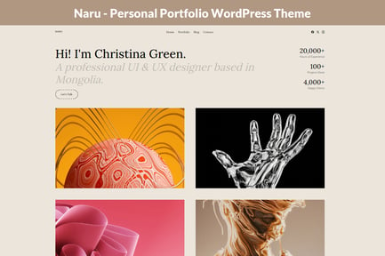 Naru - Personal Portfolio WordPress Theme