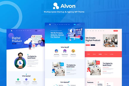 Alvon - Multipurpose Startup & Agency Theme