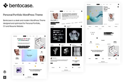 Bentocase - Personal Portfolio WordPress Theme