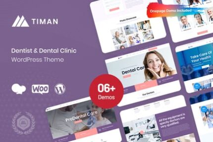 Timan - Dentist & Dental Clinic WordPress Theme