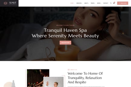 Sunlit - Spa & Beauty WordPress Theme