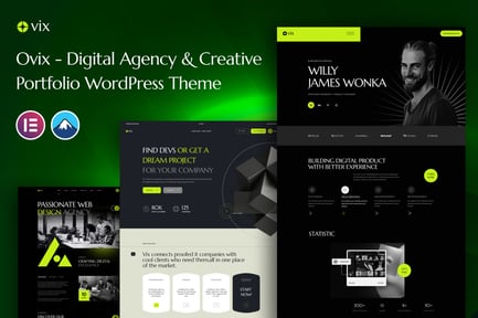 Ovix - Digital Agency & Portfolio WordPress Theme