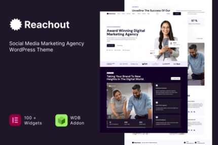 Reachout - Social Media Marketing Agency Theme