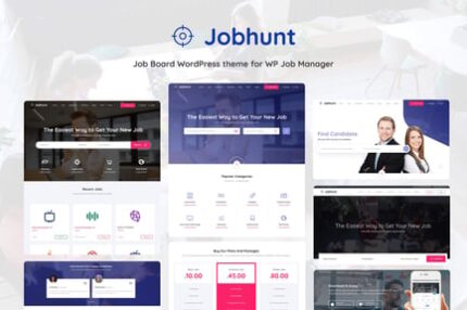 Jobhunt - Job Board WordPress theme for WP Job Man