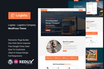 Logista - Logistics Company WordPress Theme