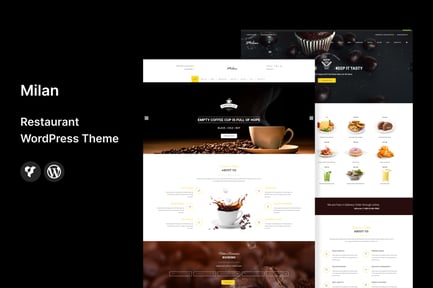 Milan : Restaurant WordPress theme