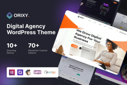 Orixy - Digital Agency WordPress Theme