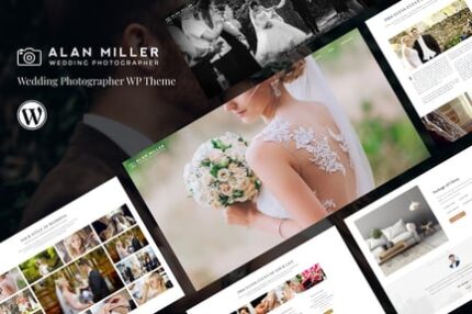 Wedding Photographer WordPress Theme - Vivagh