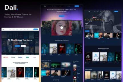 Dali - Movies & TV Shows WordPress Theme