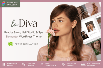 La Diva - Beauty Salon & Spa WordPress Theme