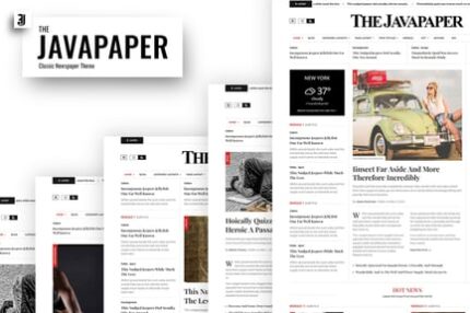 Javapaper – Classic Newspaper  WordPress Theme