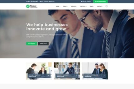 Finance - Consulting, Accounting WordPress Theme