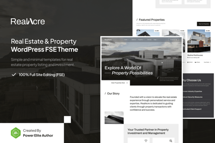 RealAcre – Real Estate & Property WordPress Theme