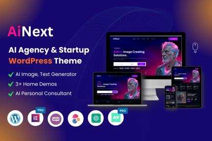 AiNext - AI Agency & Startup WordPress Theme