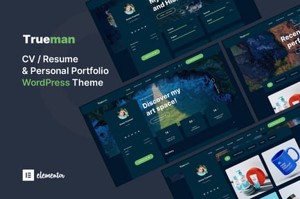 Trueman - Personal Portfolio WordPress Theme