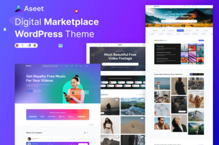 Aseet - Digital Marketplace WordPress Theme