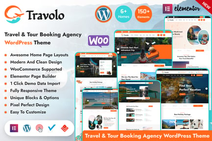 Travolo - Travel & Tour Booking WordPress Theme