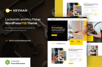 Keyman – Locksmith & Key Maker Services WP Theme