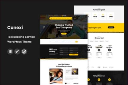 Conexi - Taxi Booking Service WordPress Theme