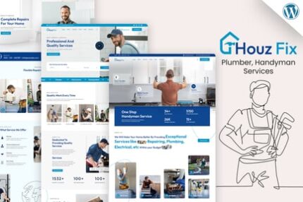 HouzFix - Plumber, Handyman  WordPress Theme